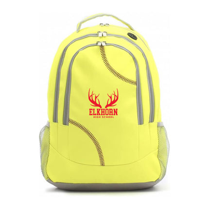 Elkhorn High School Antlers Softball Backpack - Authentic Series