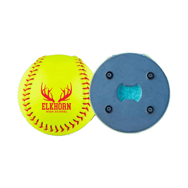 Elkhorn High School Antlers Softball Bottle Opener - Authentic Series