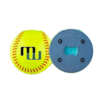 Millard West Wildcats Softball Bottle Opener - Authentic Series