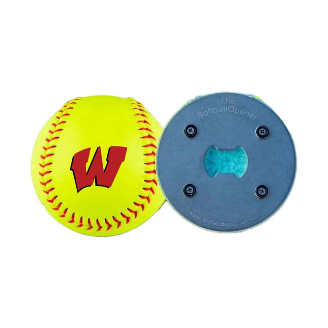Westside High School Warriors Softball Bottle Opener - Authentic Series