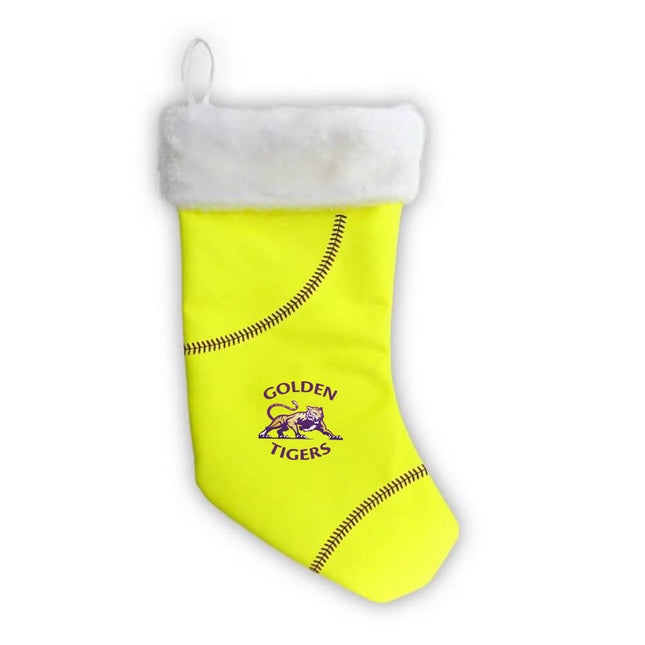 CMIT Academy Golden Tigers Softball Christmas Stocking - Authentic Series