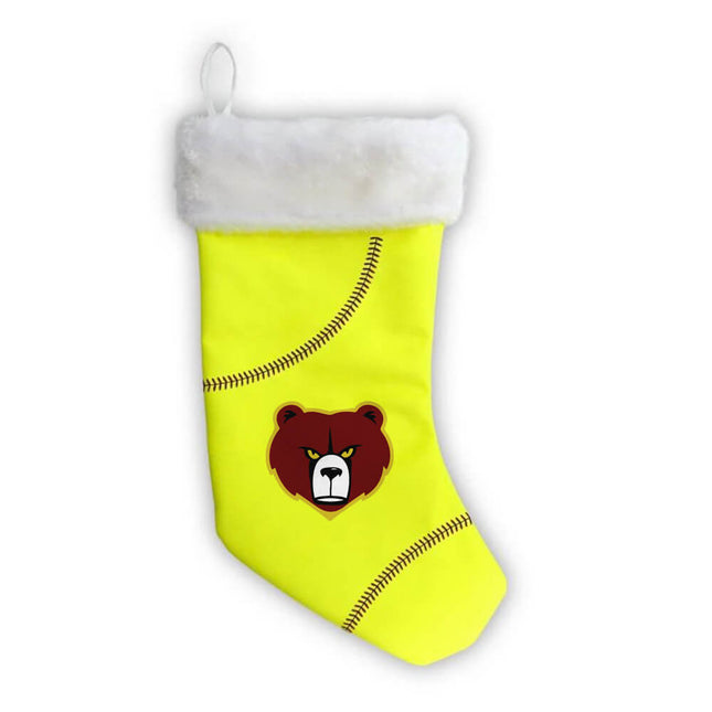 Hammond Golden Bears Softball Christmas Stocking - Authentic Series