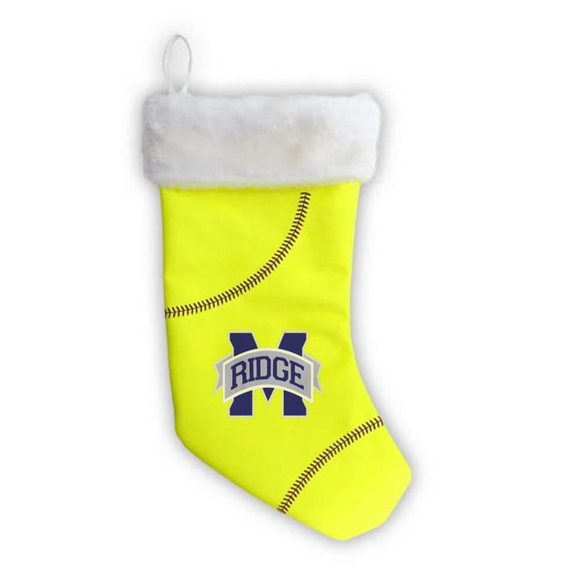 Marriotts Ridge Mustangs Softball Christmas Stocking - Authentic Series