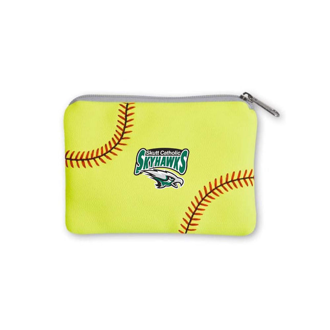 Skutt Catholic SkyHawks Softball Coin Purse - Authentic Series