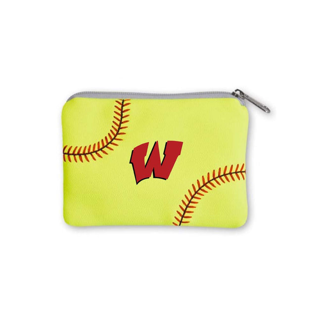Westside High School Warriors Softball Coin Purse - Authentic Series