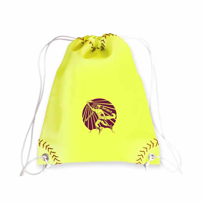 Blackwell Maroons Softball Drawstring Bag - Authentic Series