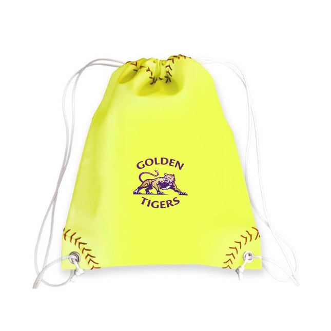 CMIT Academy Golden Tigers Softball Drawstring Bag - Authentic Series