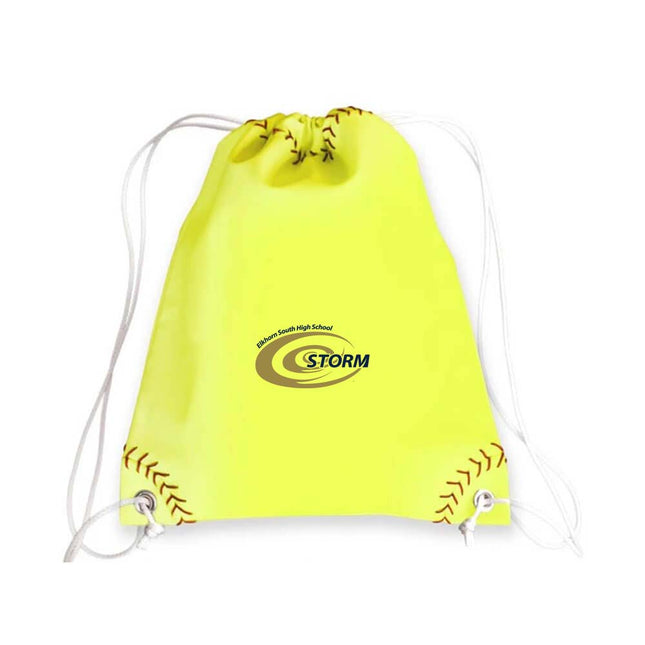 Elkhorn South Storm Softball Drawstring Bag - Authentic Series