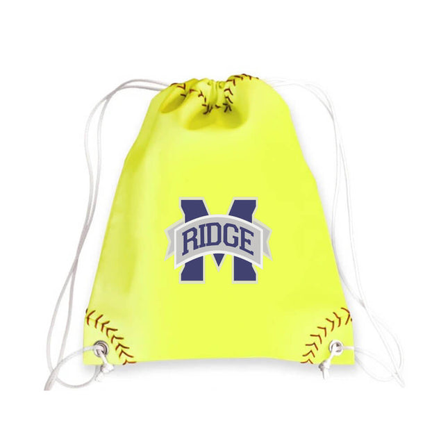 Marriotts Ridge Mustangs Softball Drawstring Bag - Authentic Series