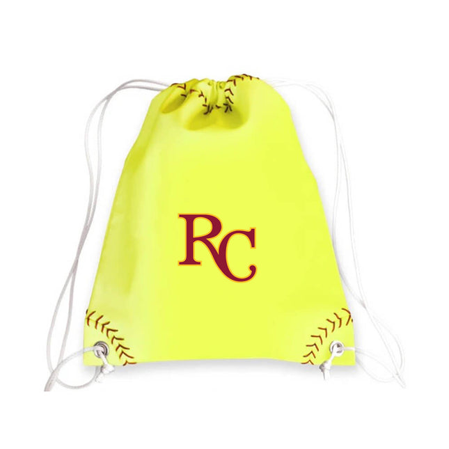 Roncalli Crimson Pride Softball Drawstring Bag - Authentic Series