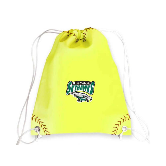 Skutt Catholic SkyHawks Softball Drawstring Bag - Authentic Series