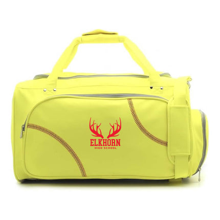Elkhorn High School Antlers Softball Duffel Bag - Authentic Series