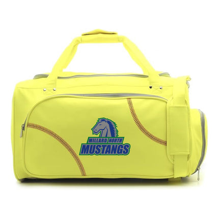 Millard North Mustangs Softball Duffel Bag - Authentic Series