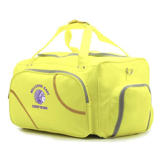 Bellevue East Chieftains Softball Duffel Bag - Authentic Series