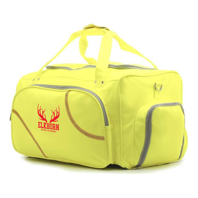 Elkhorn High School Antlers Softball Duffel Bag - Authentic Series