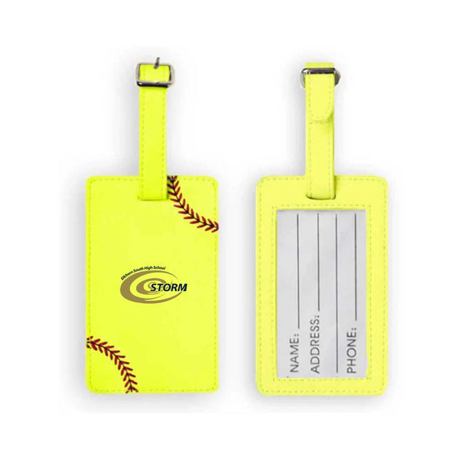 Elkhorn South Storm Softball Luggage Tag - Authentic Series