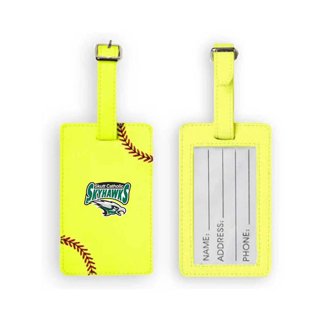 Skutt Catholic SkyHawks Softball Luggage Tag - Authentic Series