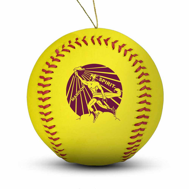 Blackwell Maroons Softball Ornament "Standard Edition" - Authentic Series