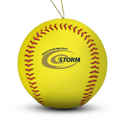 Elkhorn South Storm Softball Ornament "Standard Edition" - Authentic Series
