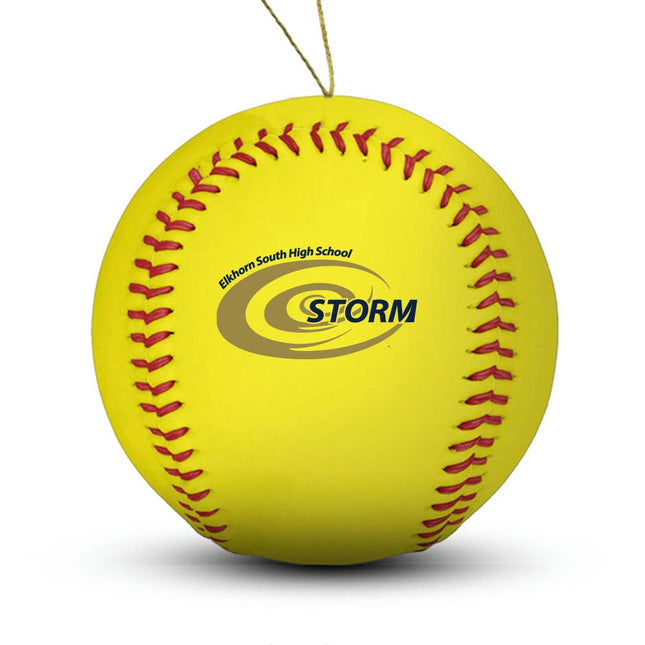 Elkhorn South Storm Softball Ornament "Standard Edition" - Authentic Series