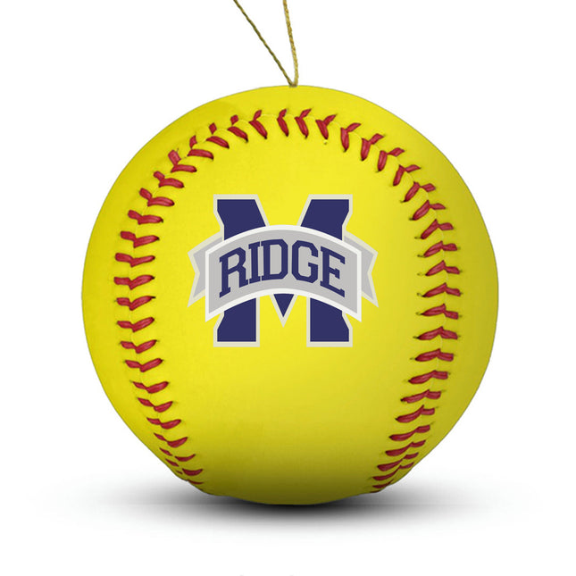 Marriotts Ridge Mustangs Softball Ornament “Standard Edition” - Authentic Series