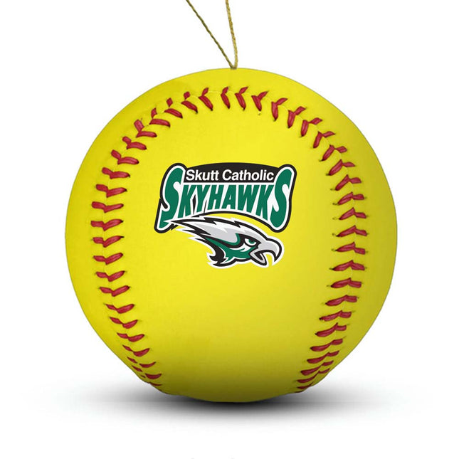Skutt Catholic SkyHawks Softball Ornament "Standard Edition" - Authentic Series