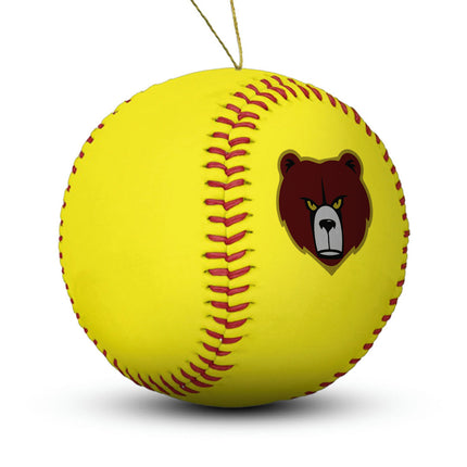 Hammond Golden Bears Softball Ornament "Standard Edition" - Authentic Series