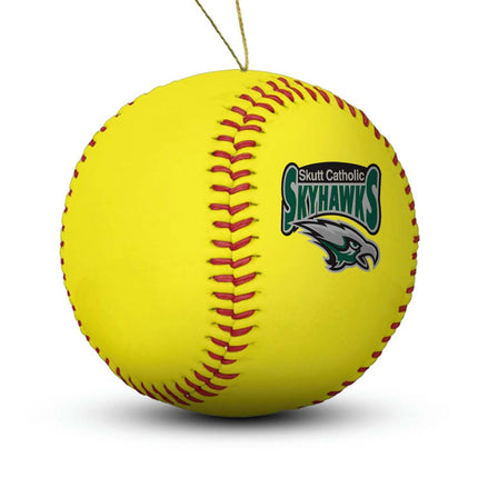 Skutt Catholic SkyHawks Softball Ornament "Standard Edition" - Authentic Series