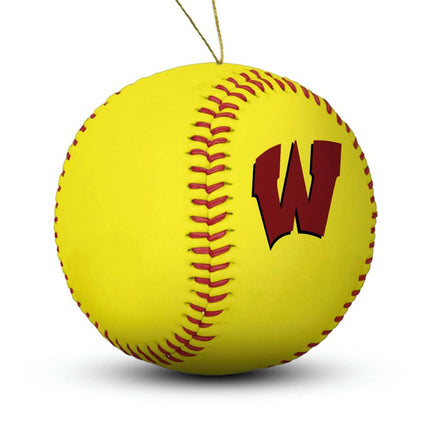 Westside High School Warriors Softball Ornament "Standard Edition" - Authentic Series