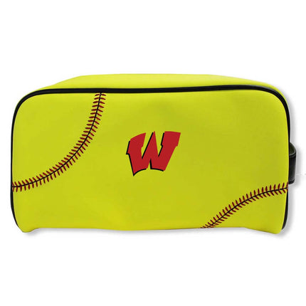 Westside High School Warriors Softball Toiletry and Cosmetics Bag - Authentic Series