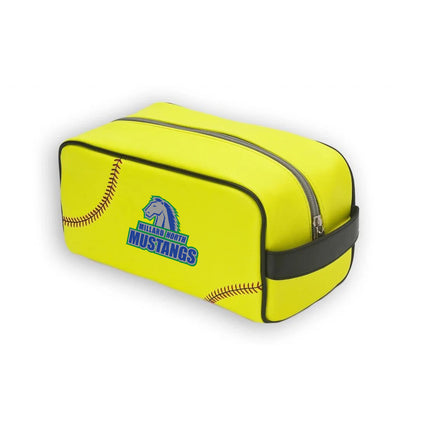 Millard North Mustangs Softball Toiletry and Cosmetics Bag - Authentic Series