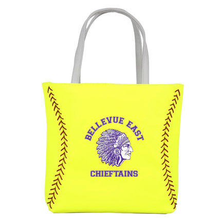 Bellevue East Chieftains Softball Tote Handbag - Authentic Series