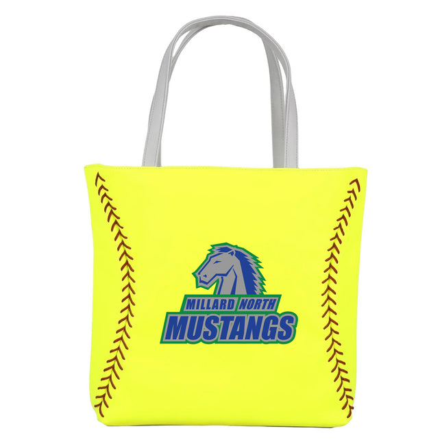 Millard North Mustangs Softball Tote Handbag - Authentic Series