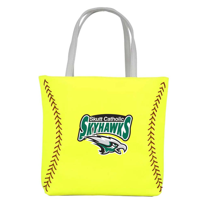 Skutt Catholic SkyHawks Softball Tote Handbag - Authentic Series