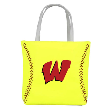 Westside High School Warriors Softball Tote Handbag - Authentic Series
