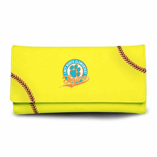 CMIT North Elementary School Tigers Softball Women's Wallet - Authentic Series