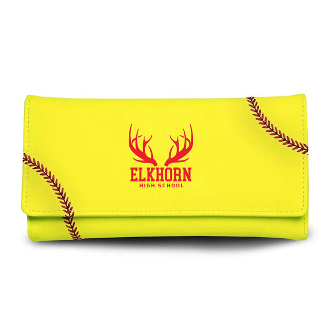 Elkhorn High School Antlers Softball Women's Wallet - Authentic Series