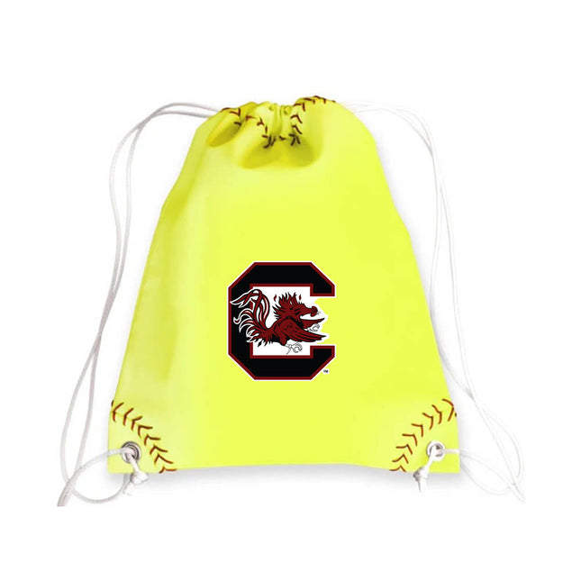 South Carolina Gamecocks Softball Drawstring Bag - Authentic Series