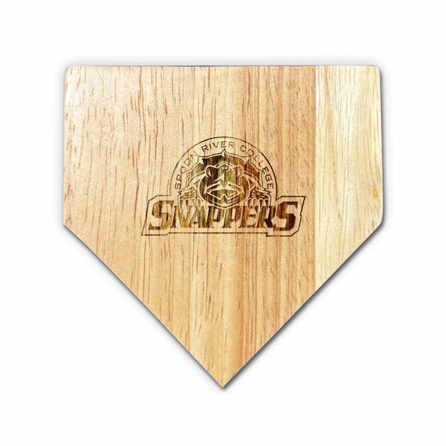 Spoon River College Snappers Baseball Home Plate Coasters “Laser Etched”