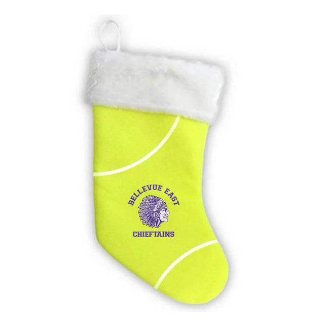 Bellevue East Chieftains Tennis Christmas Stocking - Authentic Series
