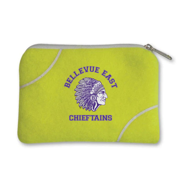 Bellevue East Chieftains Tennis Coin Purse - Authentic Series
