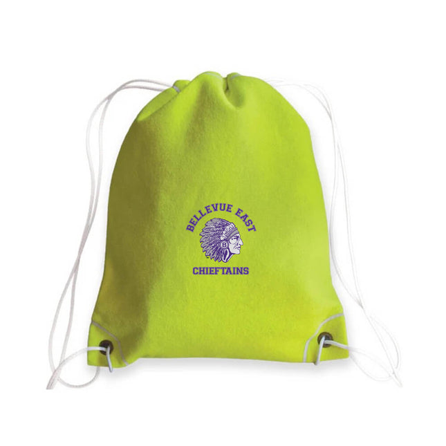 Bellevue East Chieftains Tennis Drawstring Bag - Authentic Series