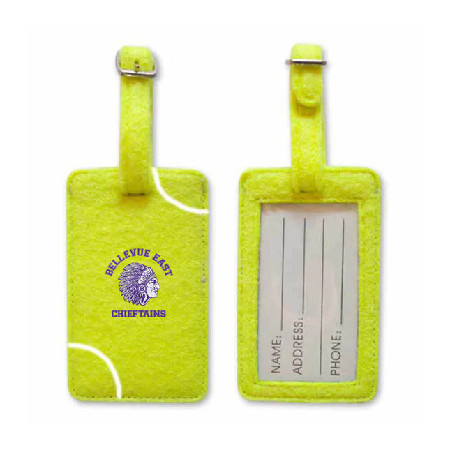 Bellevue East Chieftains Tennis Luggage Tag - Authentic Series