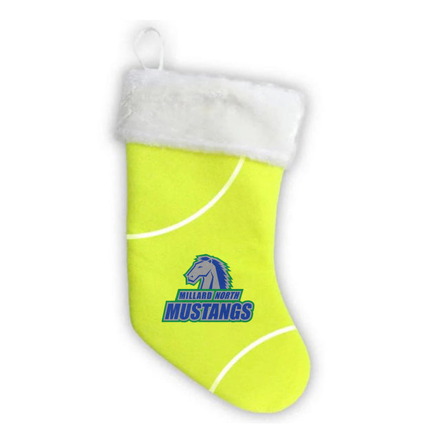 Millard North Mustangs Tennis Christmas Stocking - Authentic Series