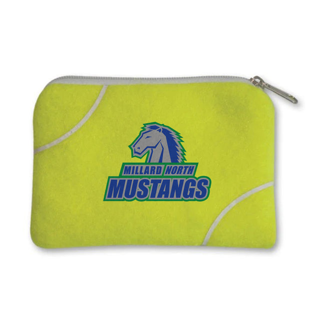 Millard North Mustangs Tennis Coin Purse - Authentic Series