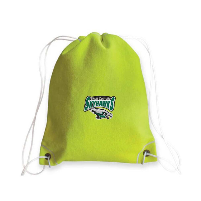 Skutt Catholic SkyHawks Tennis Drawstring Bag - Authentic Series