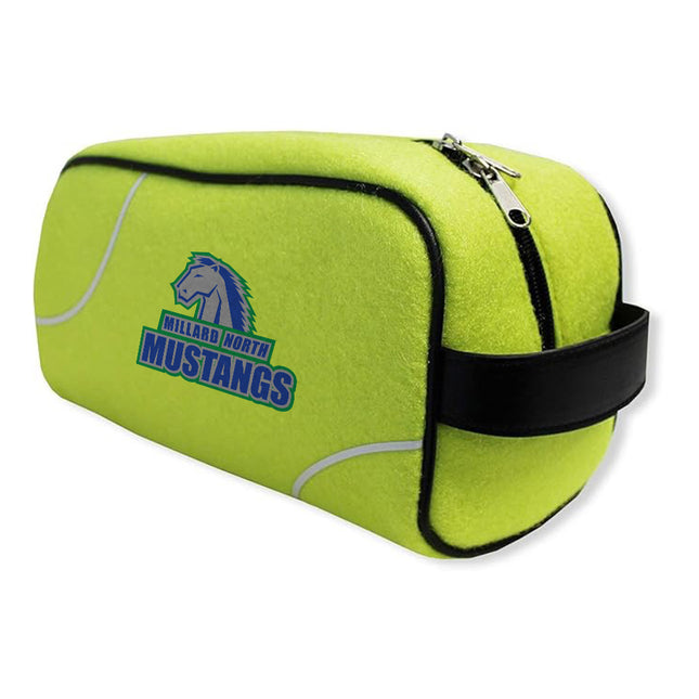 Millard North Mustangs Tennis Toiletry and Cosmetics Bag - Authentic Series