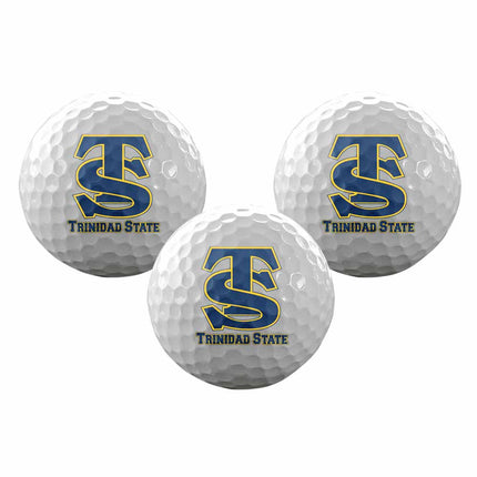 Trinidad State College Trojans Golf Sleeve of 3 Golf Balls - Authentic Series