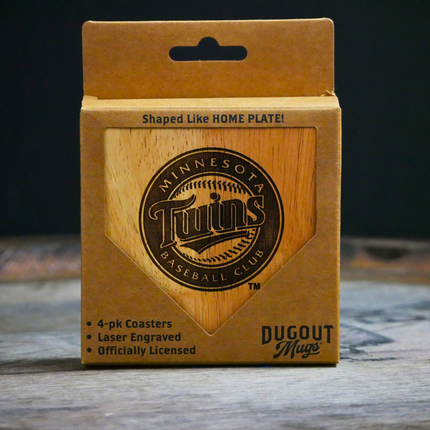 Minnesota Twins Dugout Mug® Wood Coaster