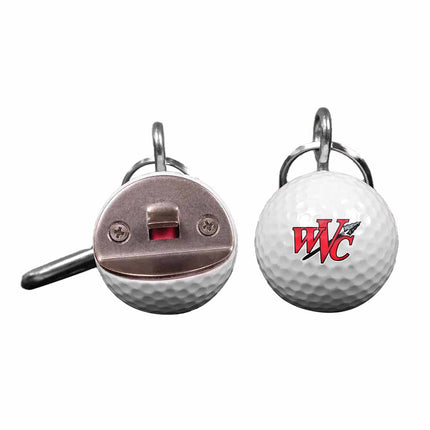 Wabash Valley College Warriors Golf Ball Bottle Opener - Authentic Series